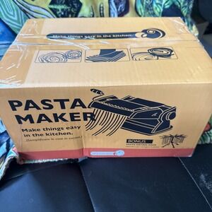 IzzyDodo Manual Pasta Maker Machine 9 Thickness Settings Fettuccine Lasagna New